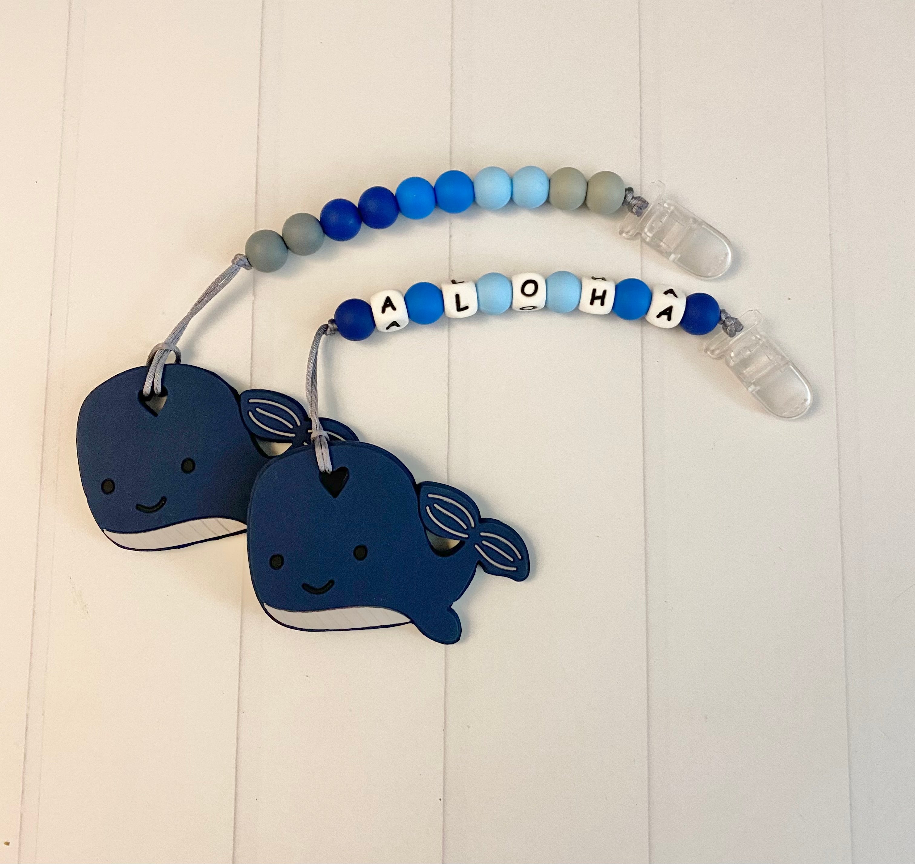 Whale Teether + ‘Fier Clip